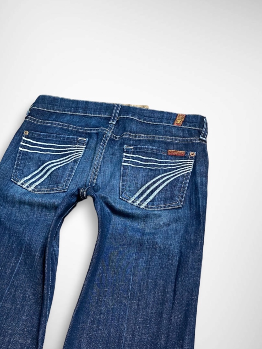 7 For All Mankind “Dojo” Low Rise Flare Jeans - Picture 3 of 9